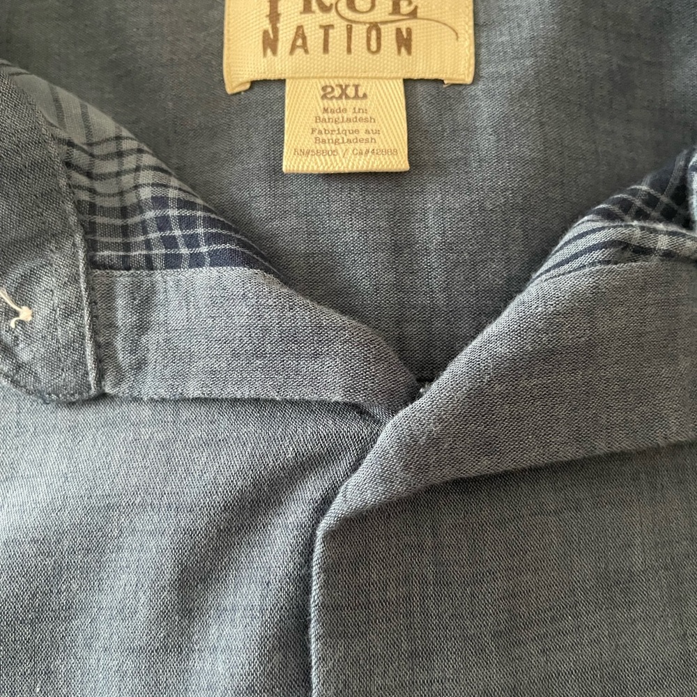 True Nation Men’s Casual button down shirt 2XL - Picture 7 of 7